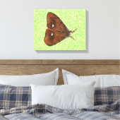 Afdrukken van Vapourer Moth Canvas (Insitu (Slaapkamer))