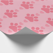 Afdrukken van vaste paw cadeaupapier (Hoek)