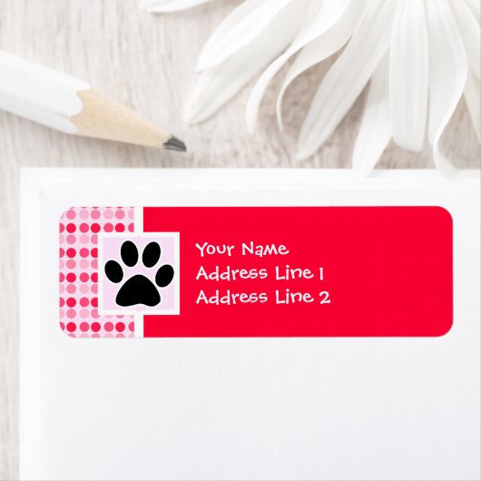 Afdrukken van vaste paw etiket (Insitu)