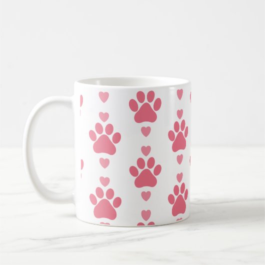 Afdrukken van vaste paw koffiemok (Links)