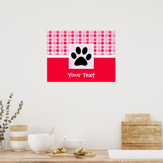 Afdrukken van vaste paw poster (Keuken)