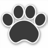 Afdrukken van vaste paw sticker (Voorkant)
