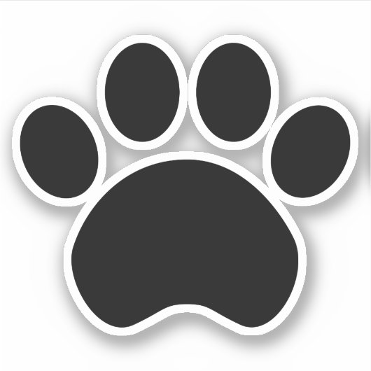 Afdrukken van vaste paw sticker (Voorkant)