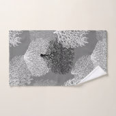 Afdrukken van ventilatorkoraal, schaduwen van zilv bad handdoek (Handdoek)