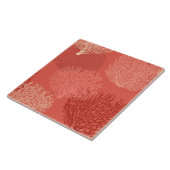 Afdrukken van ventilatorkoralen, schaduwen van kor tegeltje (Zijkant)