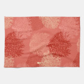 Afdrukken van ventilatorkoralen, schaduwen van kor theedoek (Horizontaal)