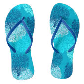 Afdrukken van ventilatorkoralen, Turquoise, Aqua e Teenslippers (Voetbed)