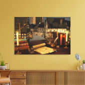 Afdrukken van verouderd horizons Canvas (Insitu (Woonkamer))