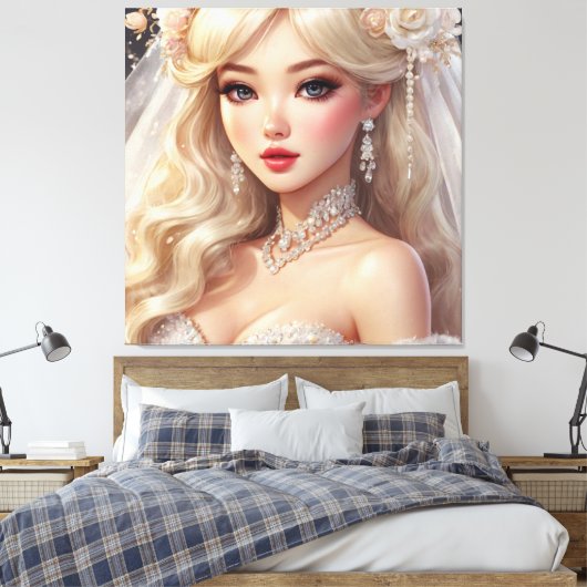 Afdrukken van verrekend Canvas (Insitu (Slaapkamer))