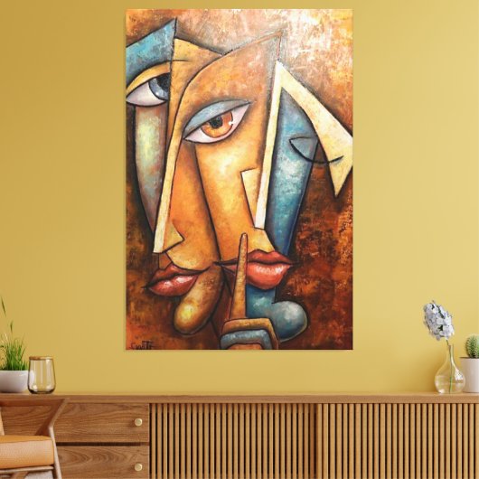 Afdrukken van verrekend Canvas (Insitu (Woonkamer))