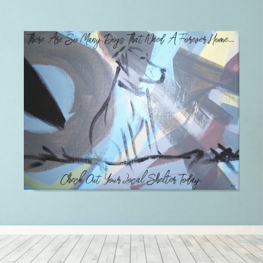 Afdrukken van verrekend Canvas (Insitu (Houten vloer))