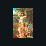 Afdrukken van verrekend Canvas<br><div class="desc">Prachtige vormgeving voor iedereen die van klassieke schilderijen houdt. De auteur is Hans Zatzka.</div>