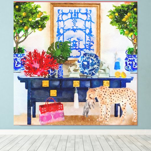 Afdrukken van verrekend Canvas (Insitu (Houten vloer))