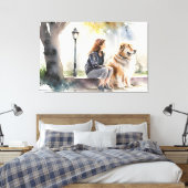 Afdrukken van verrekend Canvas (Insitu (Slaapkamer))