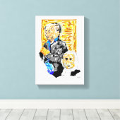 Afdrukken van verrekend Canvas : afscheid nemen (Insitu (Houten vloer))