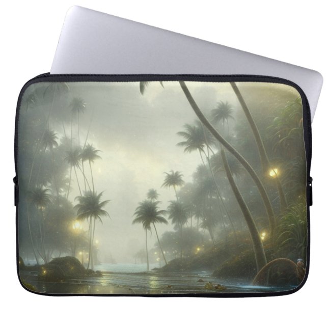 Afdrukken van verrekend Canvas Laptop Sleeve (Voorkant)