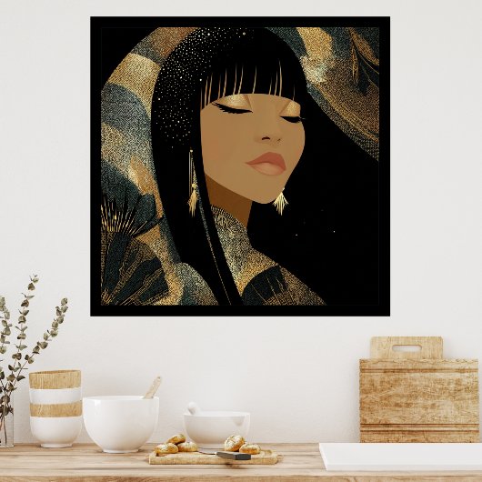 Afdrukken van verrekend Canvas Poster (Keuken)