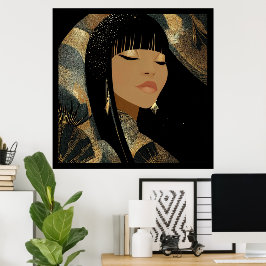 Afdrukken van verrekend Canvas Poster