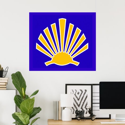 Afdrukken van verrekend Canvas Poster (Thuiskantoor)