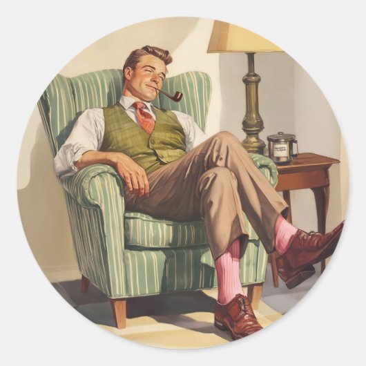 Afdrukken van verrekend Canvas Ronde Sticker (Voorkant)