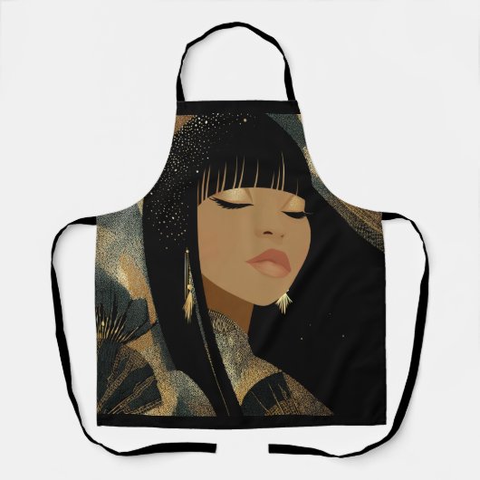 Afdrukken van verrekend Canvas Schort (Voorkant)