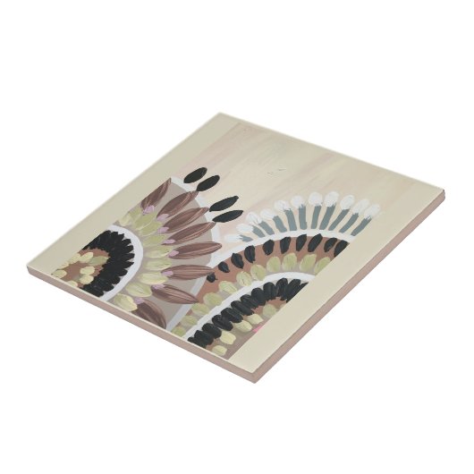 Afdrukken van verrekend Canvas Tegeltje (Zijkant)