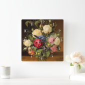 Afdrukken van Victoriaans Rozen wandklok (Huis)