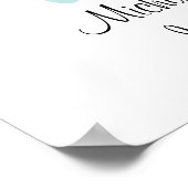 Afdrukken van vogels - pas aan met namen en datum poster (Hoek)