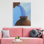 Afdrukken van water in wijndoek (Insitu (Woonkamer))