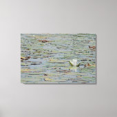 Afdrukken van waterlily Pond Lake Flower I Canvas (Voorkant)