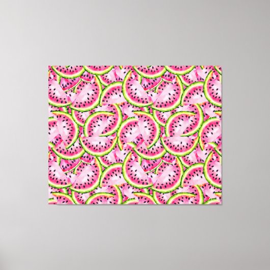 Afdrukken van watermeloenen op verrassingscanvas (Voorkant)