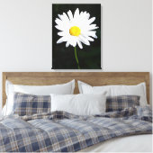 Afdrukken van White Daisy Flower Canvas (Insitu (Slaapkamer))