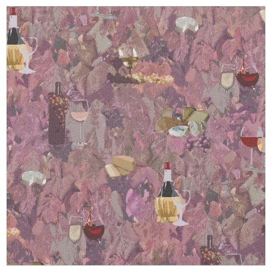 Afdrukken van wijn en kaas stof (Close Up)