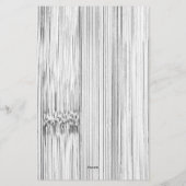 Afdrukken van wolkgrijs bamboehout briefpapier (Achterkant)