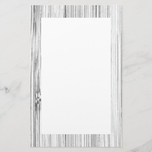 Afdrukken van wolkgrijs bamboehout briefpapier (Voorkant)