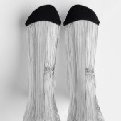 Afdrukken van wolkgrijs bamboehout sokken (Top)