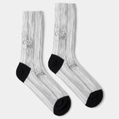 Afdrukken van wolkgrijs bamboehout sokken (Rechts)