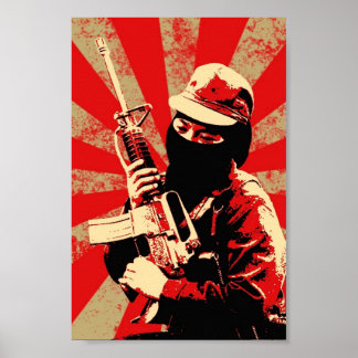 afdrukken van zapatista op Irate Poster
