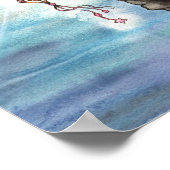 Afdrukken van Zee Mermaid Art-Poster Poster (Hoek)