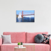 Afdrukken van "zeilen onder de Golden Gate" (Insitu (Woonkamer))