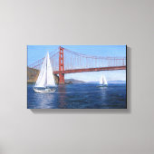 Afdrukken van "zeilen onder de Golden Gate" (Voorkant)