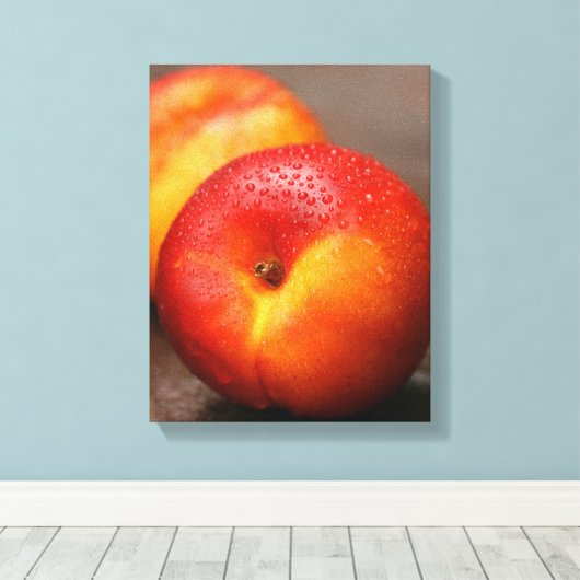 Afdrukken van zomerperzikcanvas (Insitu (Houten vloer))