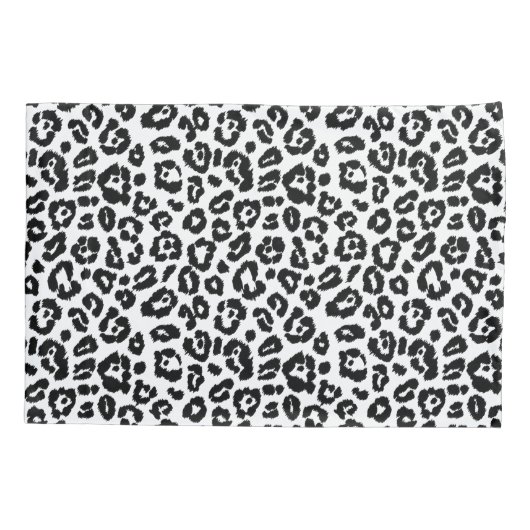 Afdrukken van zwart-wit en witte luidrucht kussensloop (Achterkant)