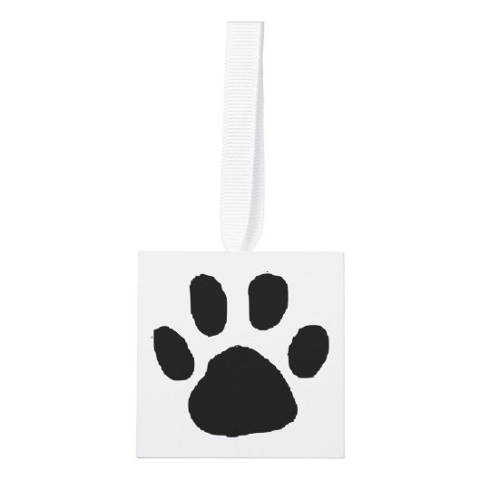 Afdrukken van zwart-wit en witwagentje ornament (Voorkant)