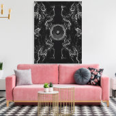 Afdrukken van zwart-wit muziekluidsprekercanvas (Insitu (Woonkamer))