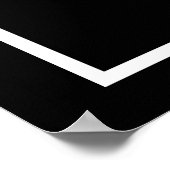 Afdrukken van zwart-wit Poster - Kunststijl voor P (Hoek)