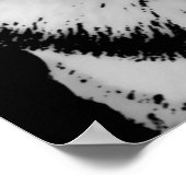 Afdrukken van zwart-wit Poster - Kunststijl voor P (Hoek)