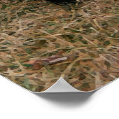 Afdrukken van zwart-wit puppy poster (Hoek)