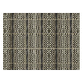 Afdrukken van zwarte en gouden Afrikaanse modder Tafelkleed (Voorkant (Horizontaal))