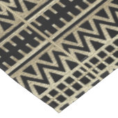 Afdrukken van zwarte en gouden Afrikaanse modder Tafelkleed (Gekanteld)